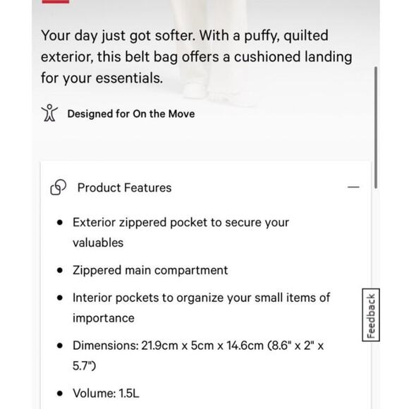 NWT Medium Forest lululemon Quilted Grid Belt Bag 1.5L - Picture 11 of 11